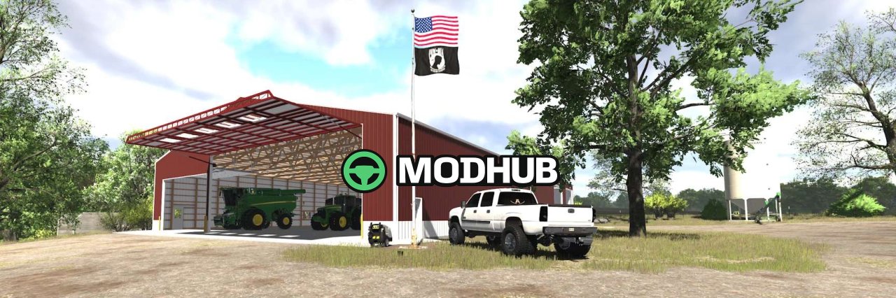 Прапор США Military Flag Pack v1.0 для FS25