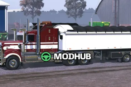 Причіп Kennedy Slider і AR Tipper Bin v1.0 для FS25 — 3