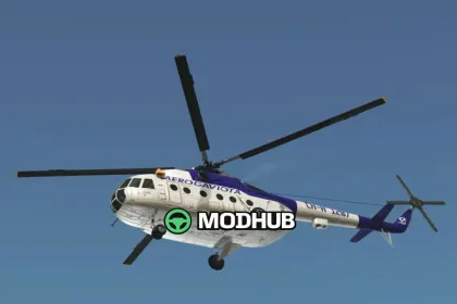Вертоліт Mil Mi-8 / Mi-17 Aerogaviota Livery V1.0 для FS25