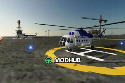 Вертоліт Mil Mi-8 / Mi-17 Aerogaviota Livery V1.0 для FS25 — 2