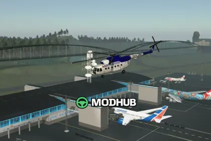 Вертоліт Mil Mi-8 / Mi-17 Aerogaviota Livery V1.0 для FS25 — 3