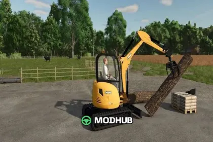 Мініекскаватор John Deere 35C ZTS Mini Excavator v1.0 для FS25 — 5