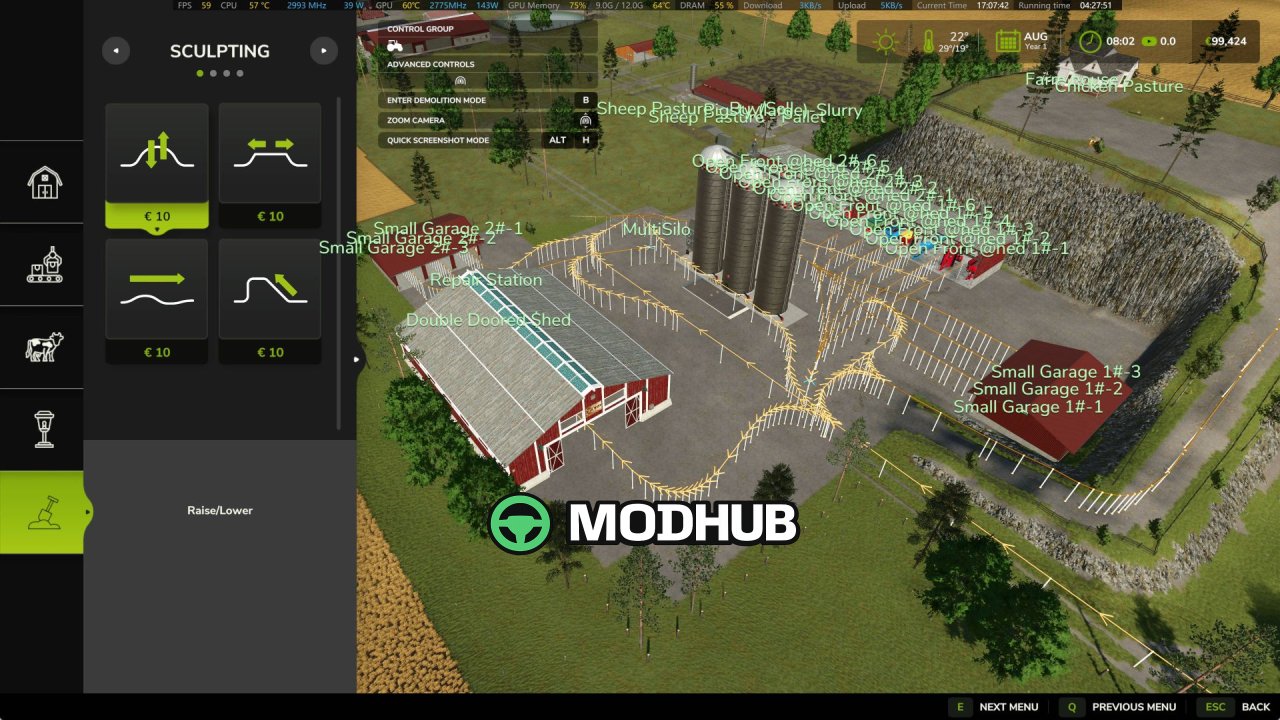 Скрипт AutoDrive WildWest 16x V1.0 для FS25