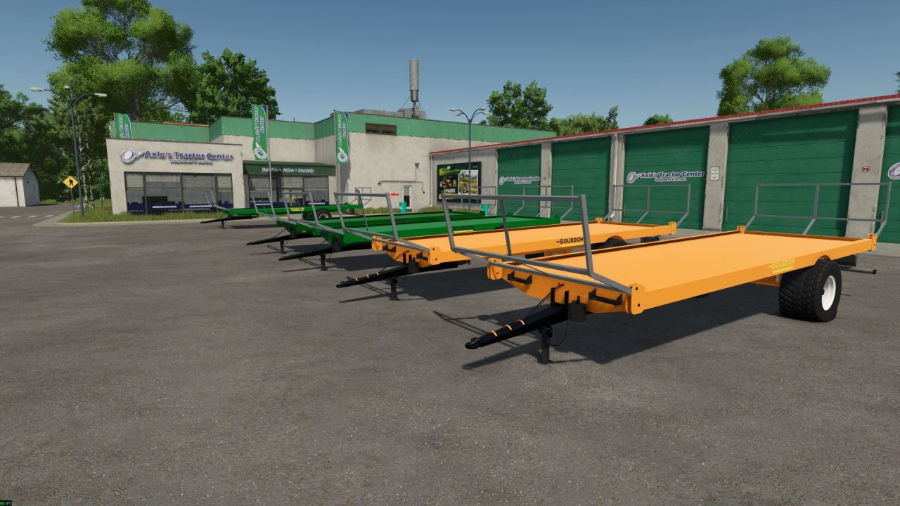 Ефективний Напівнавісний Причіп Gourdon Semi-Mounted Tray з Autoload для FS25 - Скріншоти