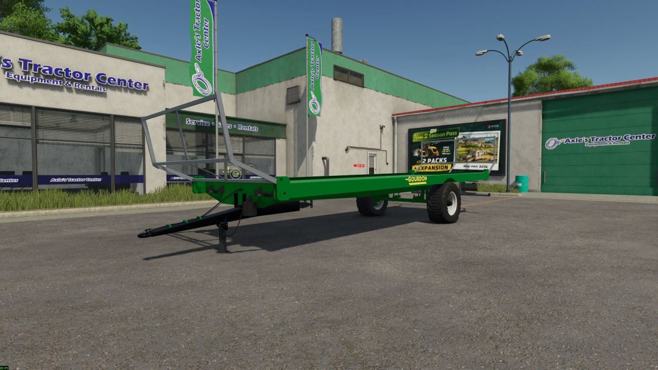 Ефективний Напівнавісний Причіп Gourdon Semi-Mounted Tray з Autoload для FS25 - Скріншоти