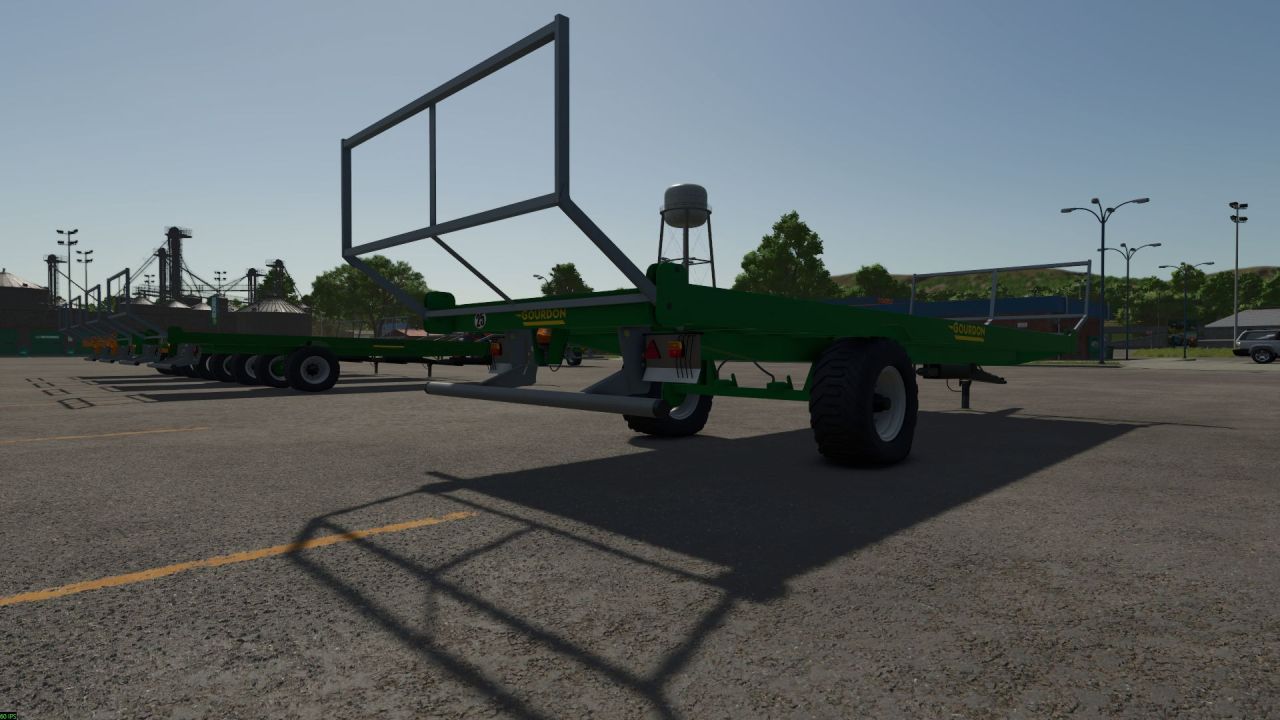 Ефективний Напівнавісний Причіп Gourdon Semi-Mounted Tray з Autoload для FS25 - Скріншоти