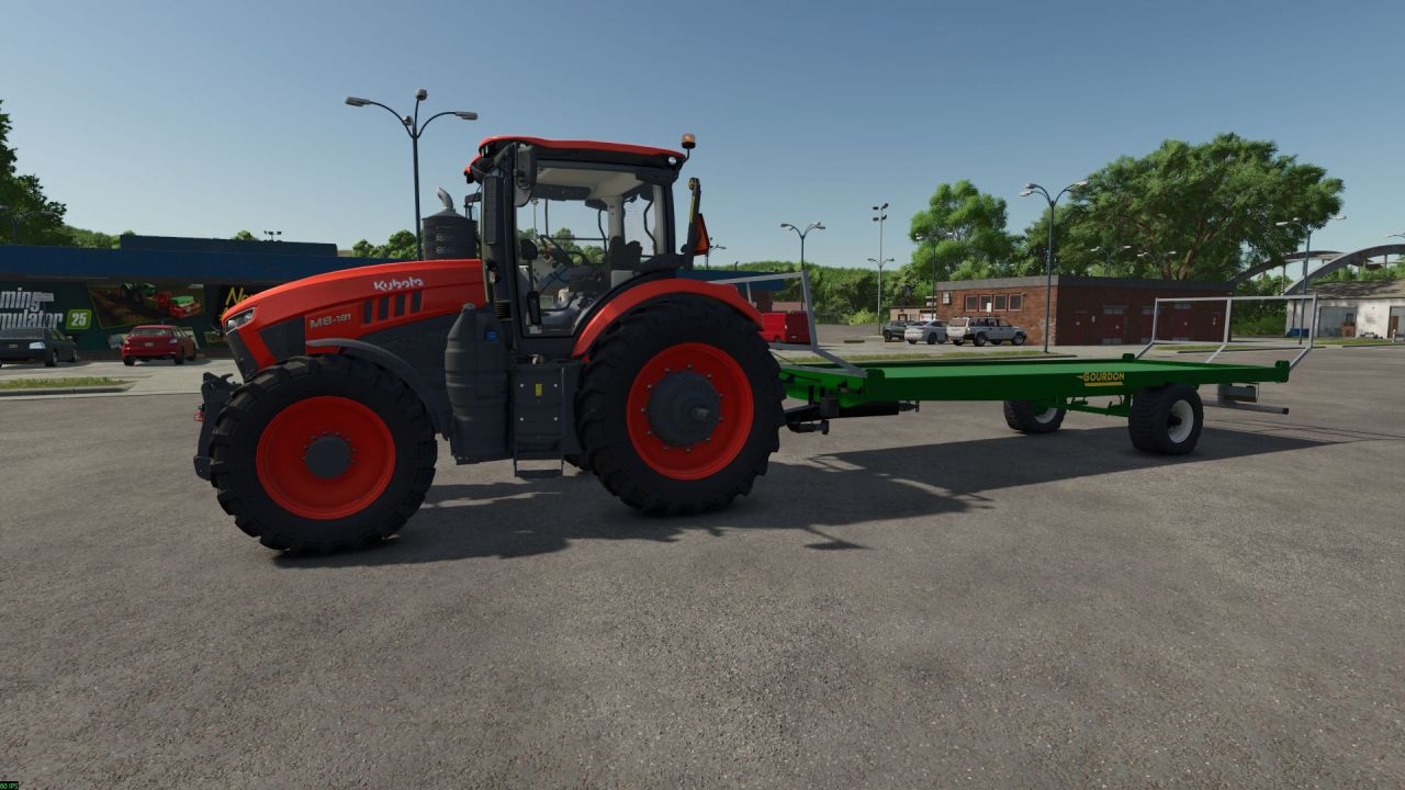 Ефективний Напівнавісний Причіп Gourdon Semi-Mounted Tray з Autoload для FS25 - Скріншоти