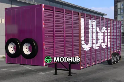 Double Decker Cattle Trailer v1.60 for ETS2 — 2