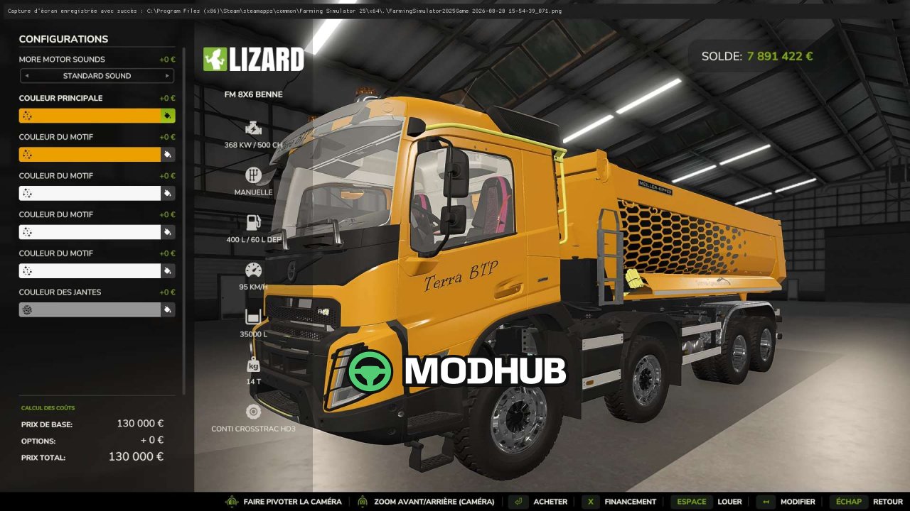 Вантажівка Volvo FMX 8×6 v1.0 для FS25