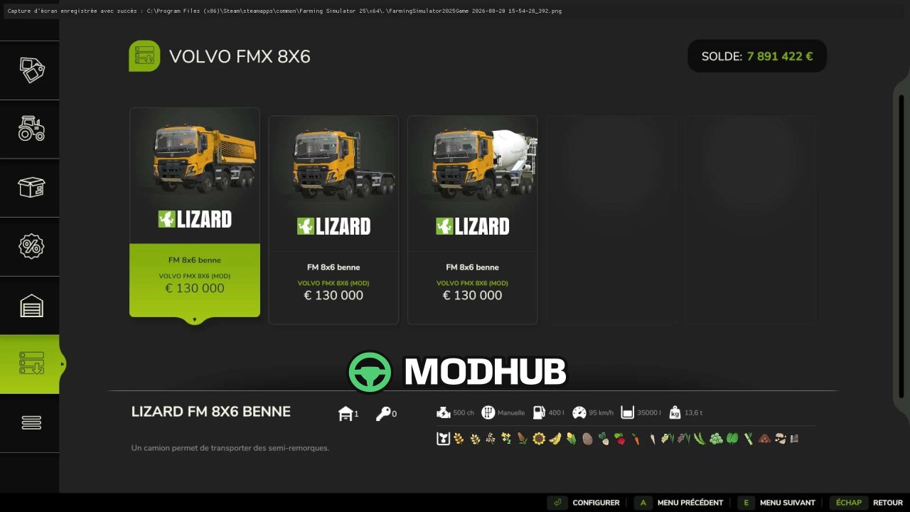 Вантажівка Volvo FMX 8×6 v1.0 для FS25