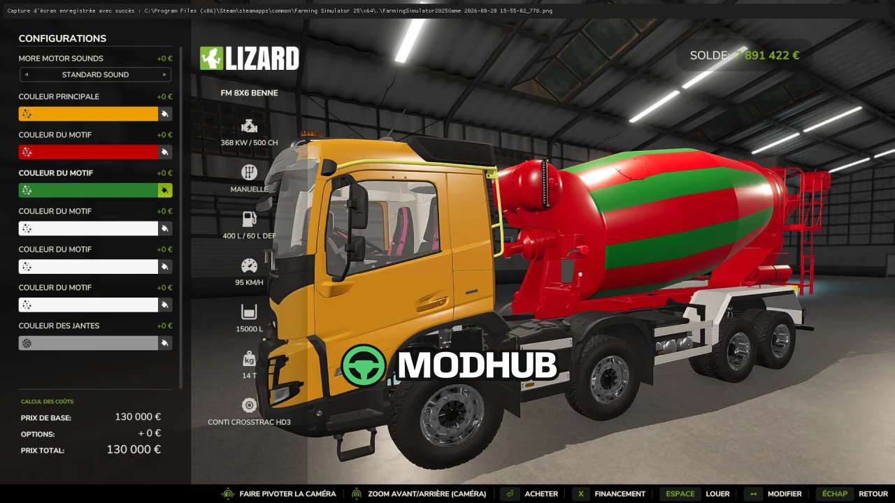 Вантажівка Volvo FMX 8×6 v1.0 для FS25