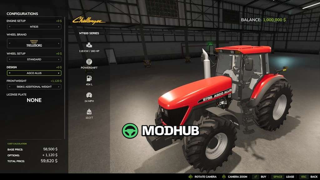 Трактор Agco 600 Series v2.1 для FS25