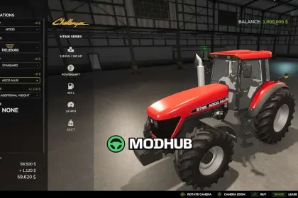 Трактор Agco 600 Series v2.1 для FS25 — 2