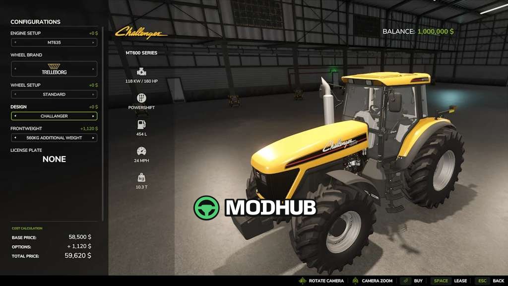 Трактор Agco 600 Series v2.1 для FS25