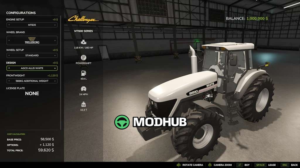 Трактор Agco 600 Series v2.1 для FS25