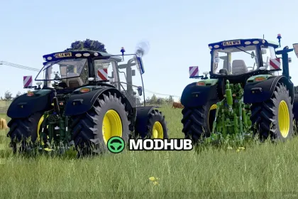 Тракторний пак John Deere 6R v1.0.0.7 для FS25 — 2