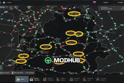 Map More Belarusian cities v1.6.0 for ETS2