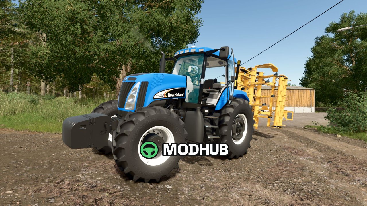 Трактор New Holland TG200 V1.0.0.1 для FS25