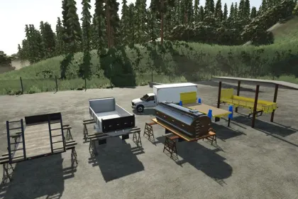 Powerful Ford F4000 2005 BR — Universal Pickup Loader for Farming Simulator 25 — 2