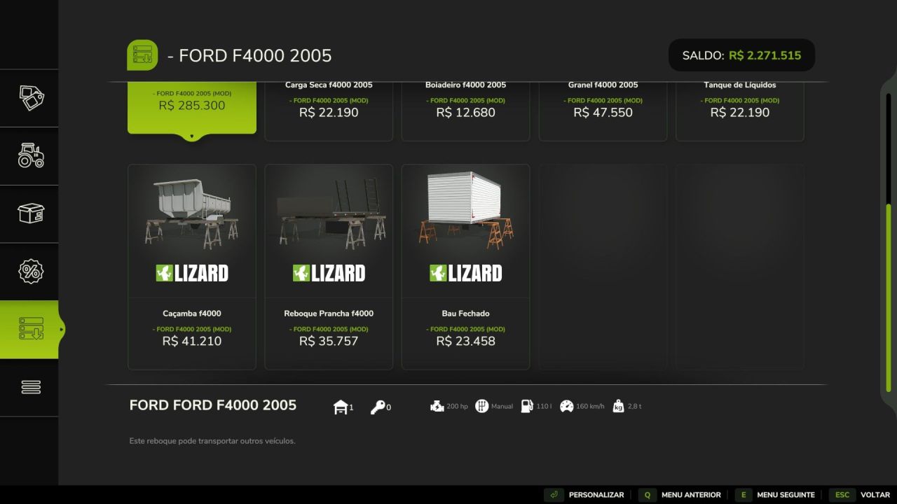 Powerful Ford F4000 2005 BR — Universal Pickup Loader for Farming Simulator 25