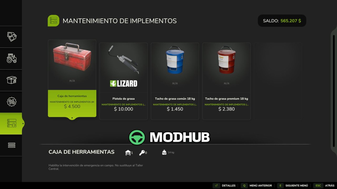 Скрипт Implement Maintenance V1.0.1 для FS25