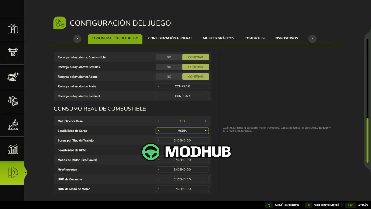Мод Real Fuel Consumption V1.3.1 для FS25
