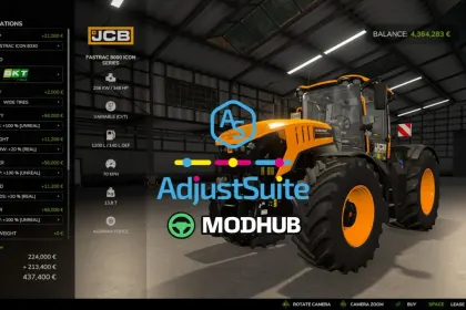 Налаштування Adjust Suite V1.0.0.3 для FS25