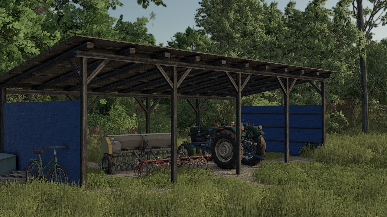 Nowa Wiata Shed dla Farming Simulator 25 — Wygodny Garaż dla Maszyn