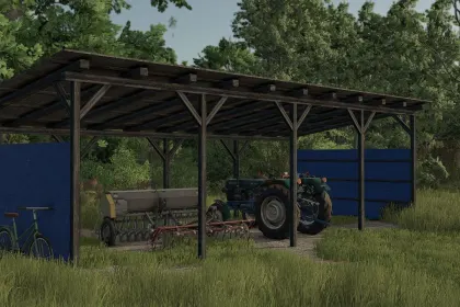 Новий Навіс Shed для Farming Simulator 25 — Зручний Карпорт для Техніки — 1
