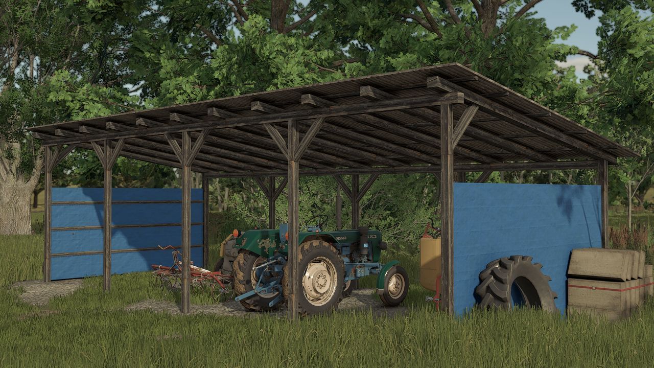 Nowa Wiata Shed dla Farming Simulator 25 — Wygodny Garaż dla Maszyn - Zrzuty ekranu