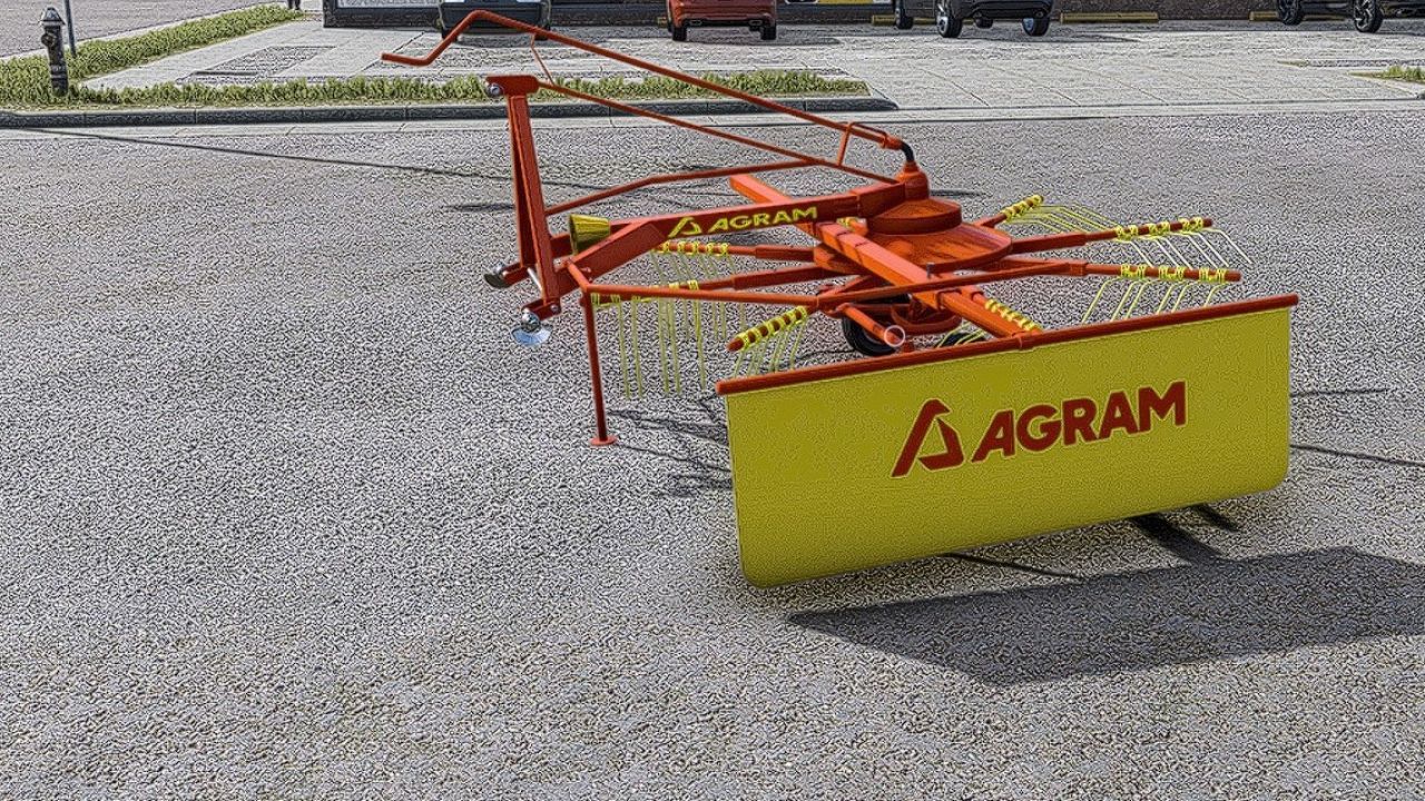 Mounted Single-Rotor Windrower Agram for Farming Simulator 25