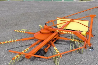 Mounted Single-Rotor Windrower Agram for Farming Simulator 25 — 3
