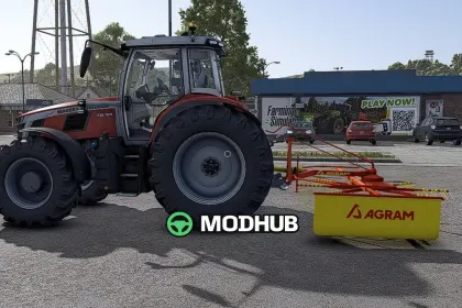 Agram Mounted Single-Rotor Windrower V1.0 for FS25