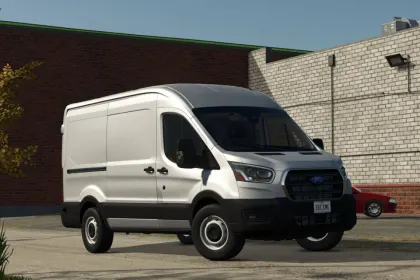Schneller und Universeller Ford Transit MK8 Van für Farming Simulator 25