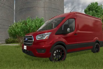 Fast and Versatile Van Ford Transit MK8 for Farming Simulator 25 — 2