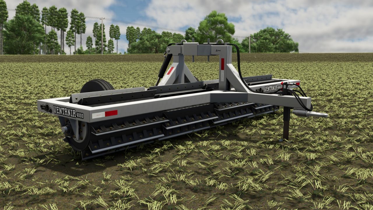 Efficient Triângulo Ventania 4000 Roller-Cutter for Quick Soil Preparation