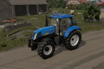 Трактор New Holland T6000 High Bonnet Series для Farming Simulator 25