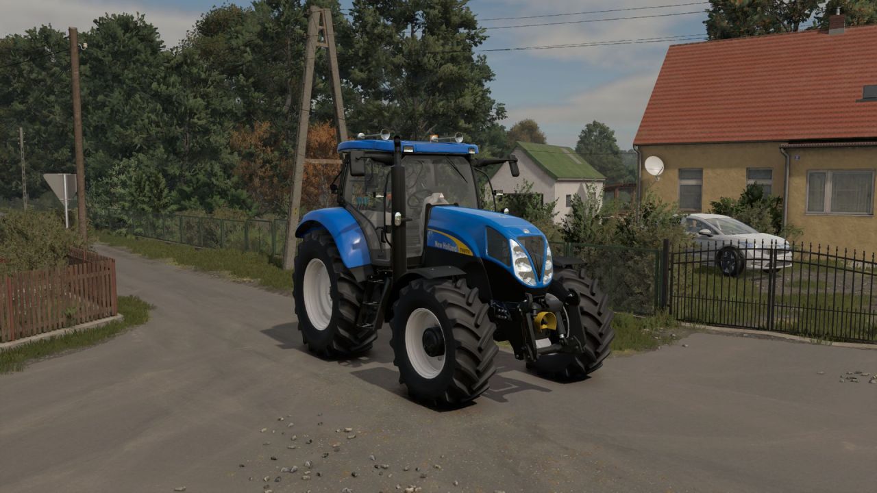 Трактор New Holland T6000 High Bonnet Series для Farming Simulator 25