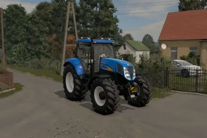 Трактор New Holland T6000 High Bonnet Series для Farming Simulator 25 — 2