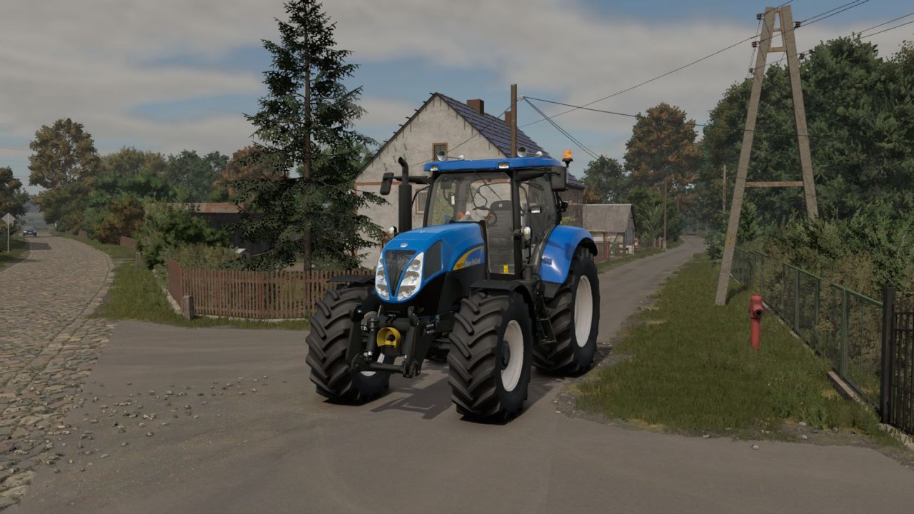 Трактор New Holland T6000 High Bonnet Series для Farming Simulator 25