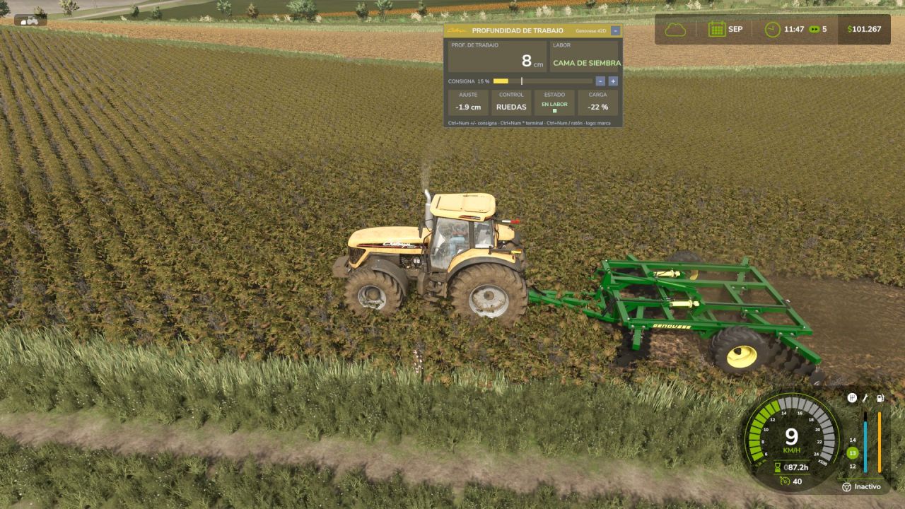 Система змінної глибини роботи для Farming Simulator 25