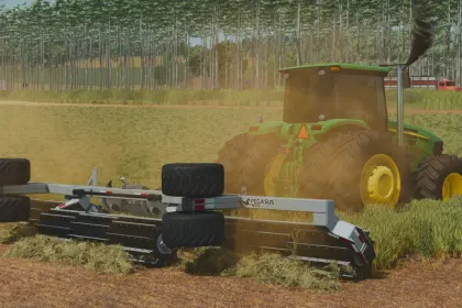 Effektiver Scheibenegge Triangulo Pegasus RFS-400 für präzise Bodenbearbeitung in FS25