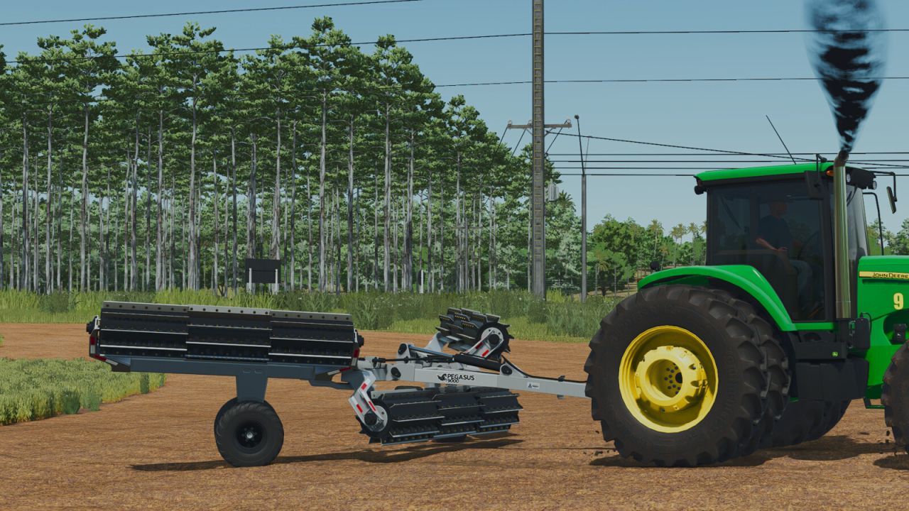 Efficient Triangulo Pegasus RFS-400 Knife Roller for Precision Soil Processing in FS25