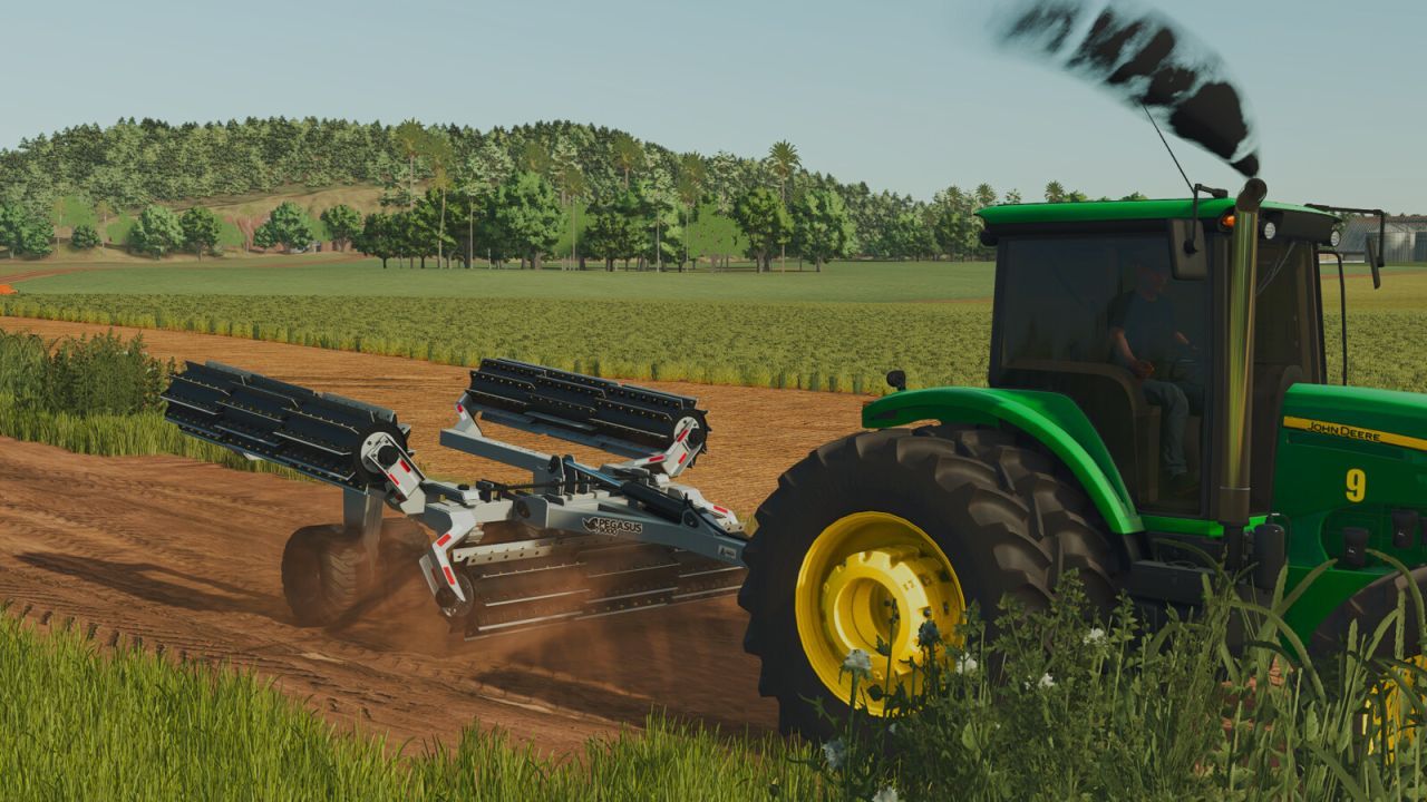 Efficient Triangulo Pegasus RFS-400 Knife Roller for Precision Soil Processing in FS25