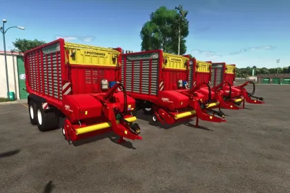 Силосні причепи Pöttinger Jumbo Pack для Farming Simulator 25