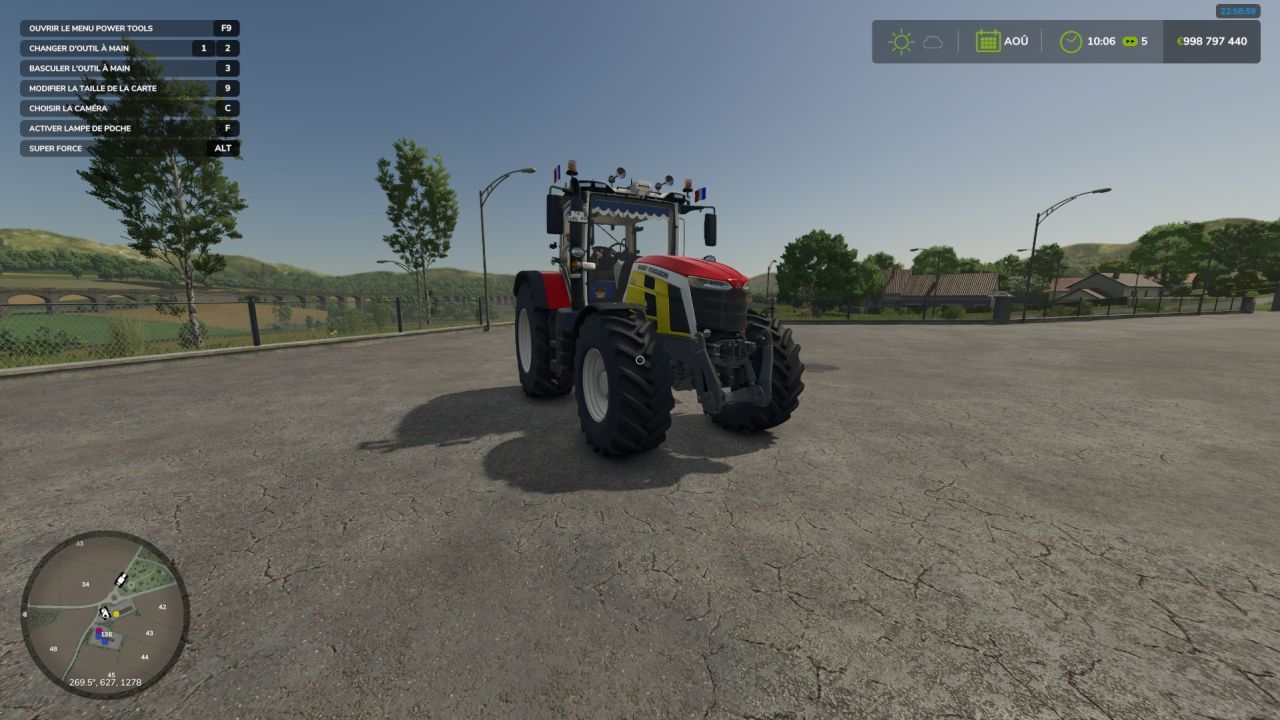 Трактор Massey Ferguson 8S для Farming Simulator 25
