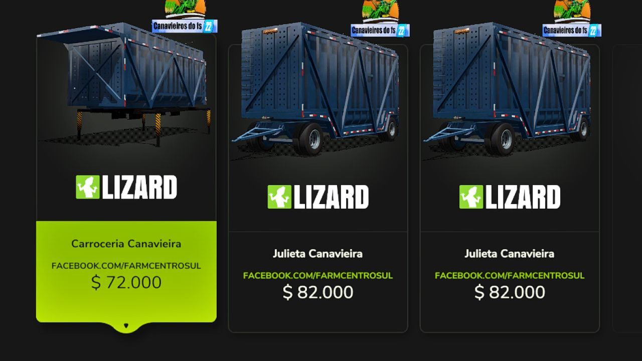 Цукровий траулер Lizard Julieta Canavieira для Farming Simulator 25