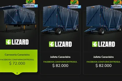 Цукровий траулер Lizard Julieta Canavieira для Farming Simulator 25 — 2