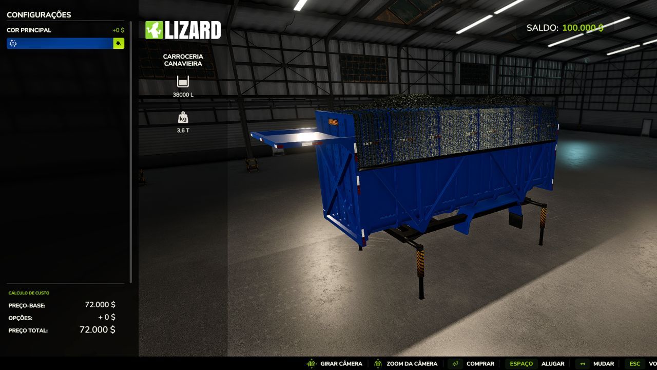 Цукровий траулер Lizard Julieta Canavieira для Farming Simulator 25