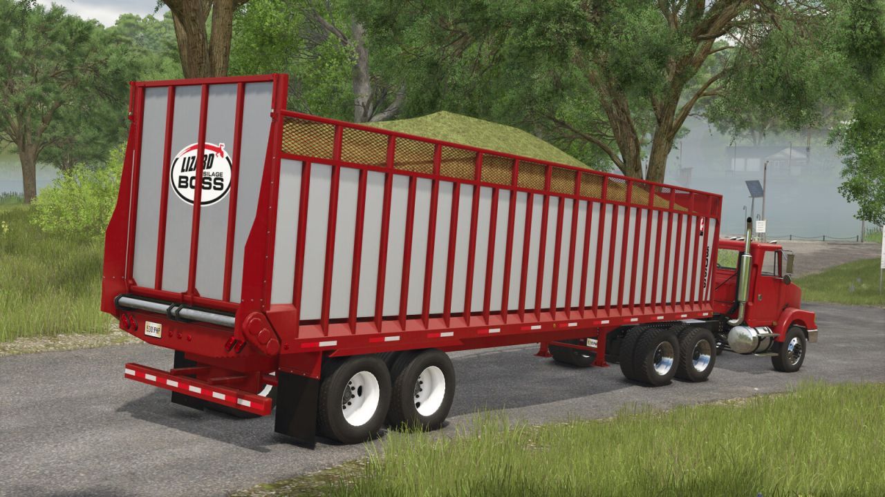 Efektywny Przyczep Silage Boss do Siana i Siana w Farming Simulator 25